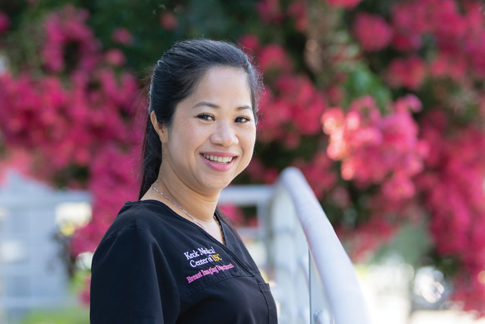 Mammography technologist Jenny Huynh