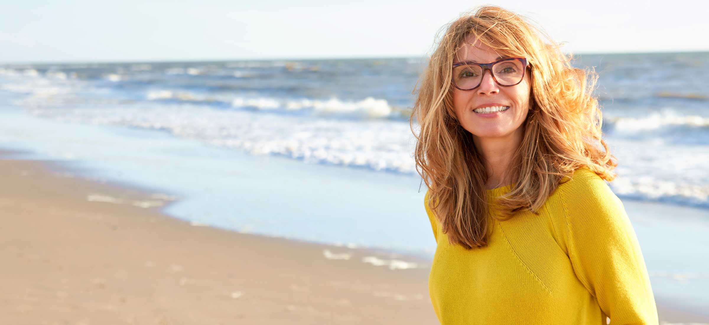A person on a beach