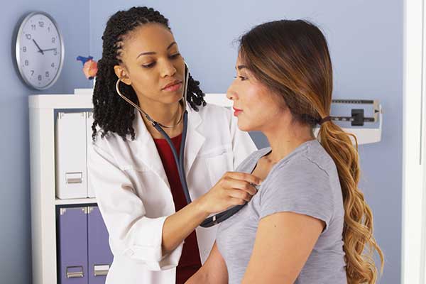 Person with a doctor