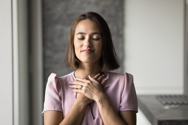 Person breathing