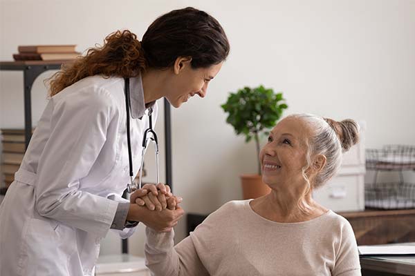 Person with physician