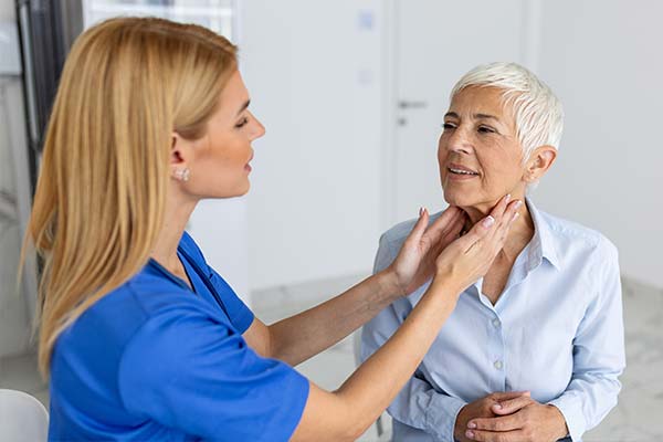 Person with a physician