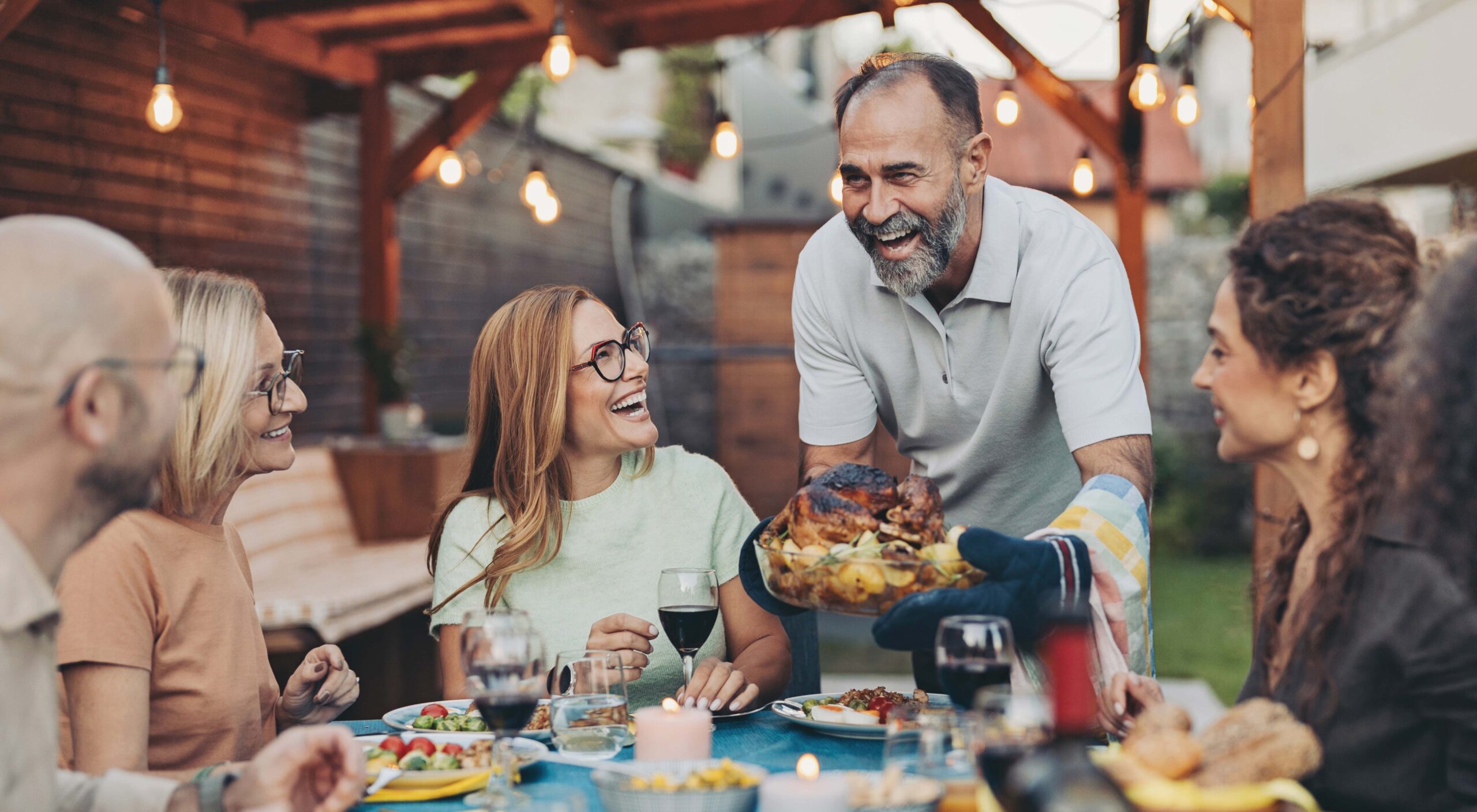 Enjoy what matters- dinner with friends